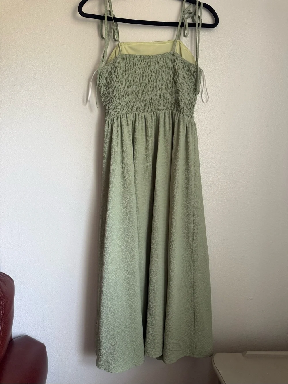 SHEIN Sage Green Tie-Strap Maxi Dress for Girls